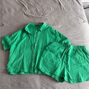 SHEIN Bright Green Shirt